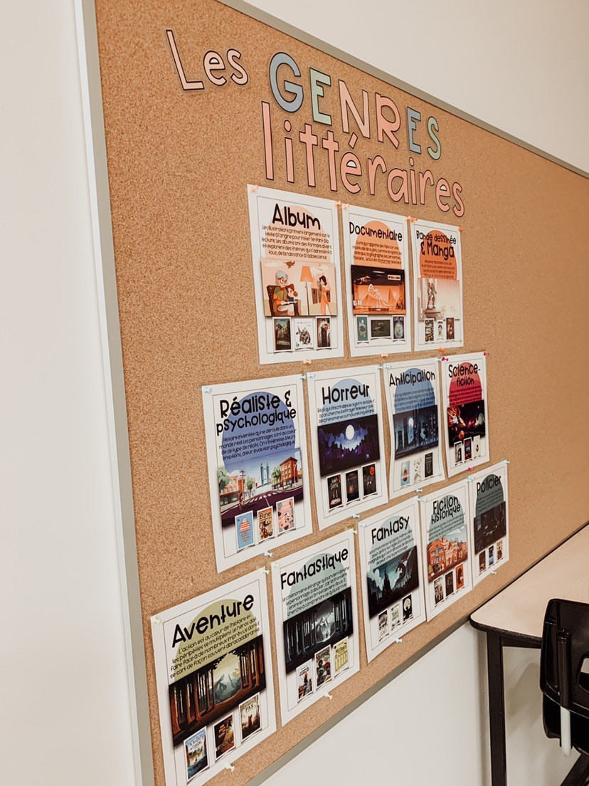 Gratuit - Affichage Lettres - Les genres littéraires