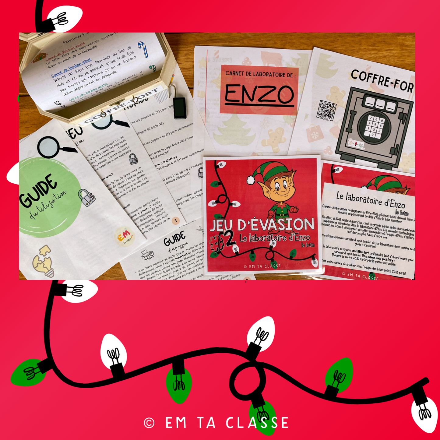 Jeu d'évasion #2 : Le laboratoire d'Enzo le lutin - Niveau SECONDAIRE