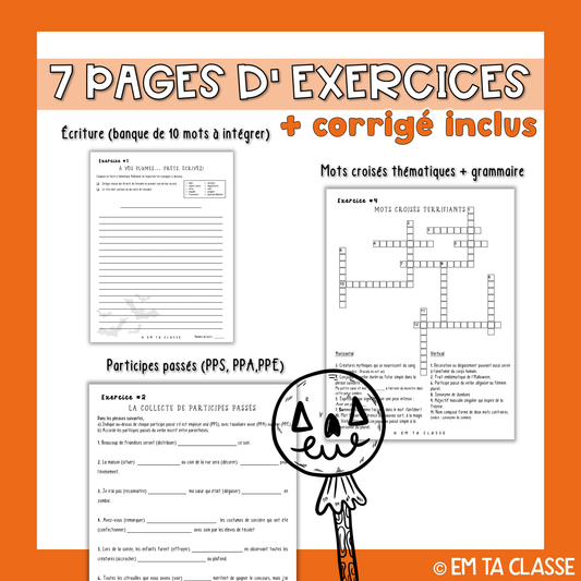 Cahier passe-temps Halloween - Français secondaire