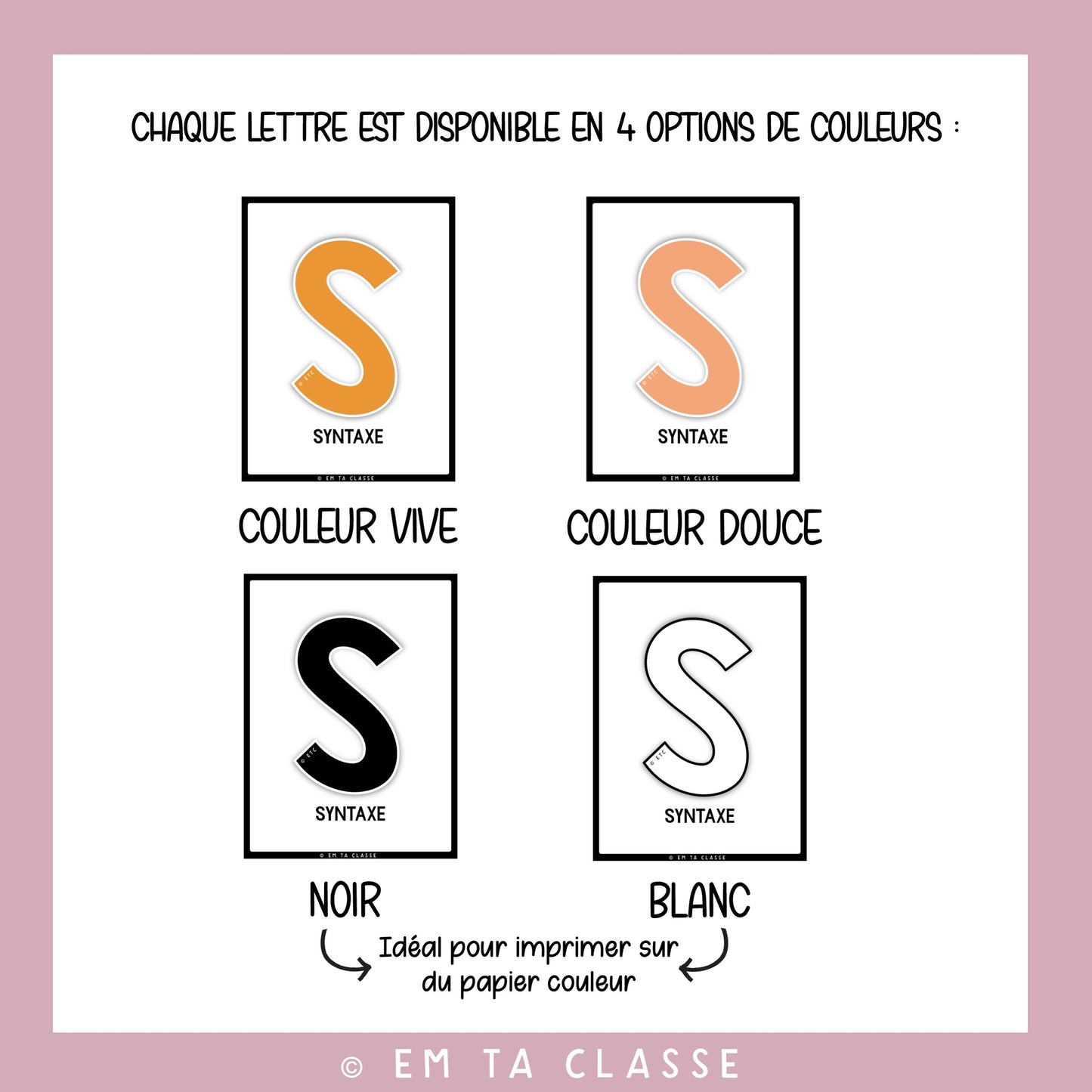 Français Affichage - Code de correction