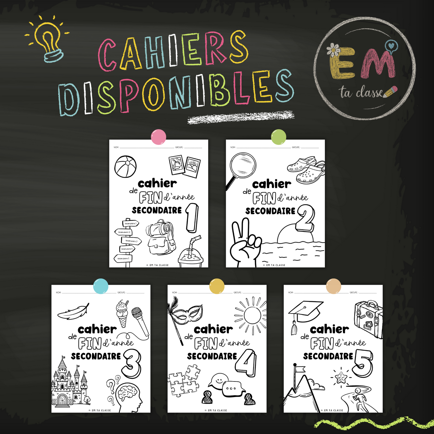 Cahier de fin d'année - 4e secondaire - Français